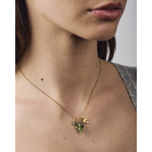 Collier Baia agate verte