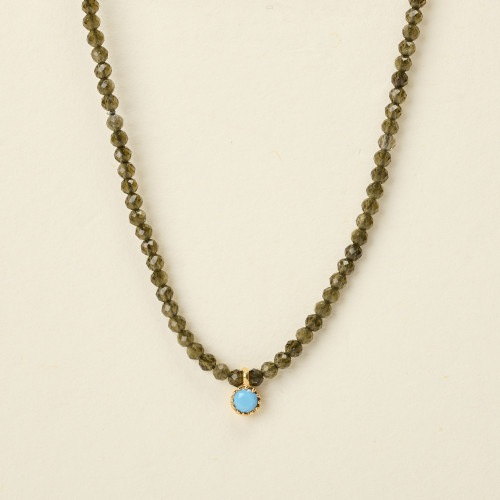 Collier Bina obsidienne