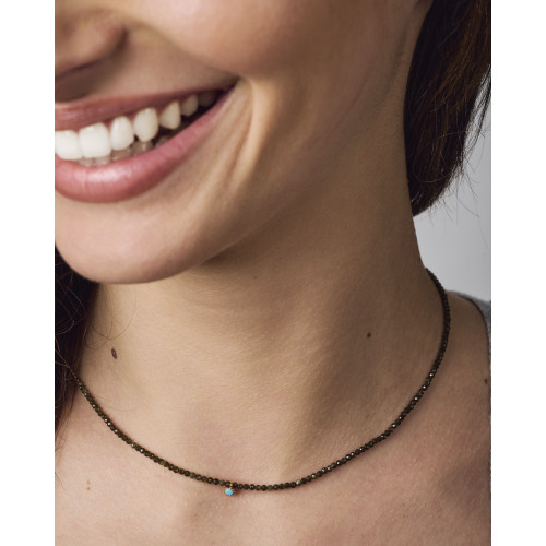 Collier Bina obsidienne