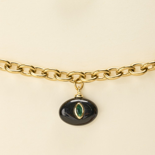 Bracelet Clic onyx noir