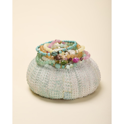 Bracelet Bell tourmaline rose
