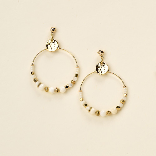 Boucle d'oreilles Tami vanille