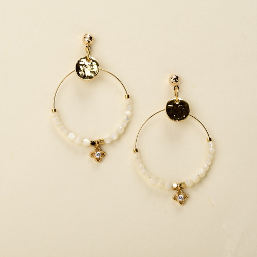 Boucle d'oreilles Turi trèfle