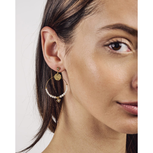 Boucle d'oreilles Turi trèfle