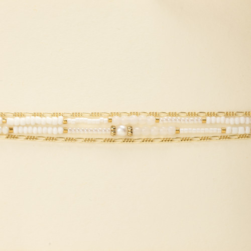 Bracelet Sagi blanc