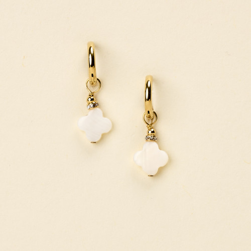 Boucle d'oreilles Tulo trèfle