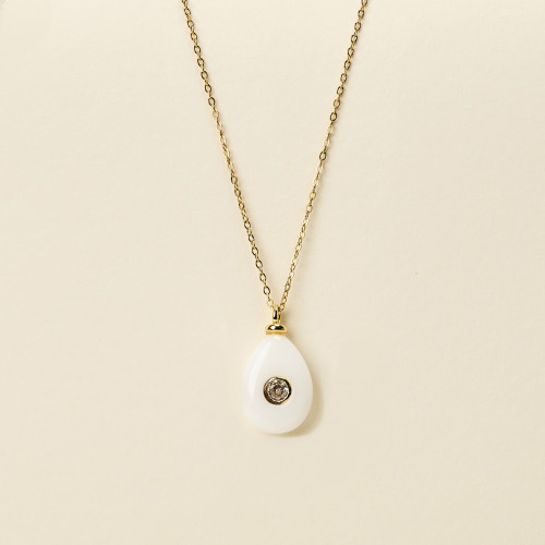 Collier Sami goutte onyx...