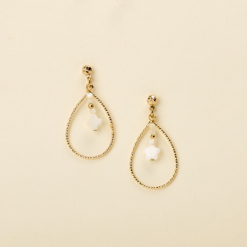 Boucle d'oreilles Taya nacre