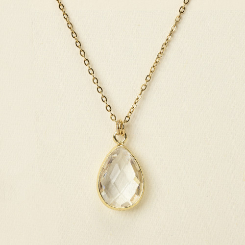 Collier Sami goutte sertie