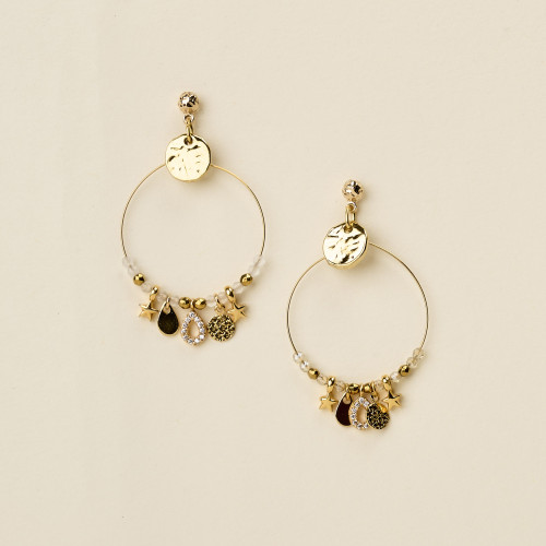 Boucle d'oreilles Tria goutte