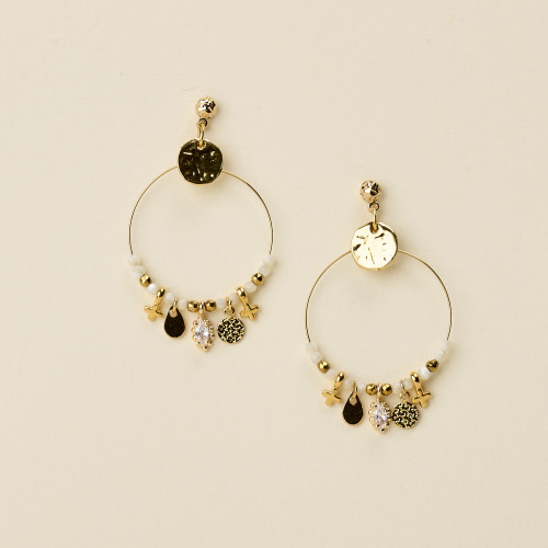 Boucle d'oreilles Tria navette