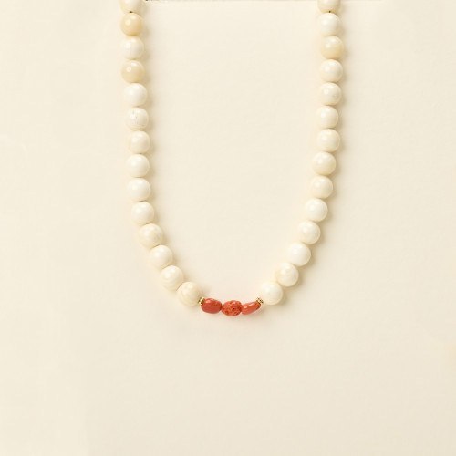 Collier Rina corail jaspe...