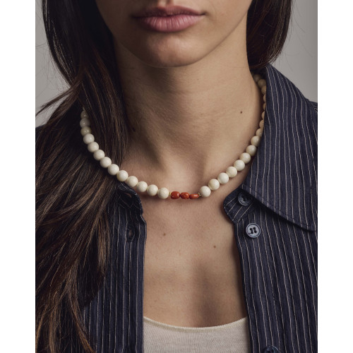 Collier Rina corail jaspe...