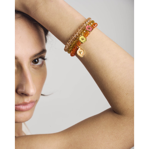 Bracelet Luna bleu et bordeaux
