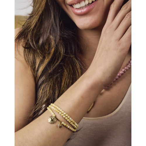 Bracelet Iman jaune ivoire