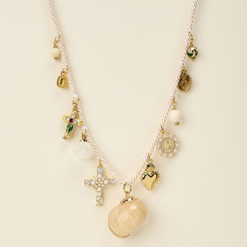 Collier Jona blanc