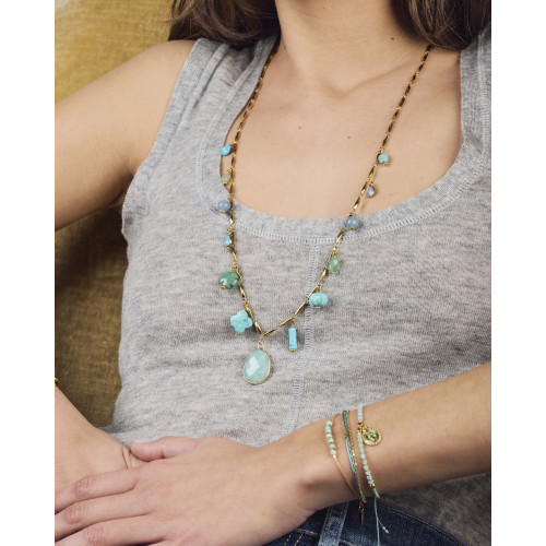 Collier Alma turquoise goutte
