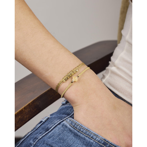Bracelet Bixi agate jaune