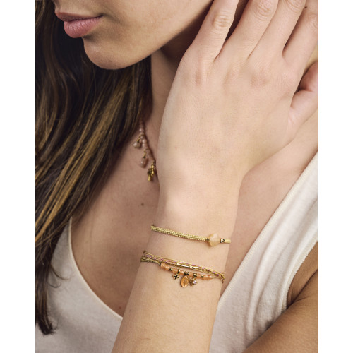 Bracelet Lara agate orange