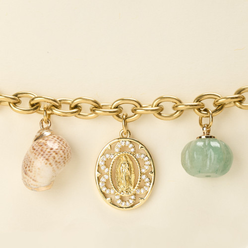 Bracelet Javi aventurine verte