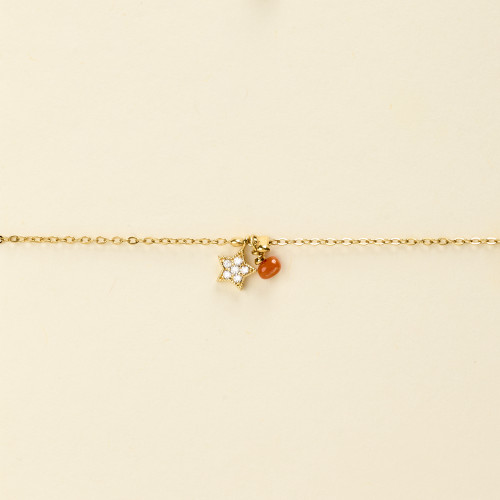 Bracelet Rani corail étoile...