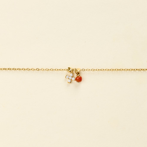Bracelet Rani corail mini...
