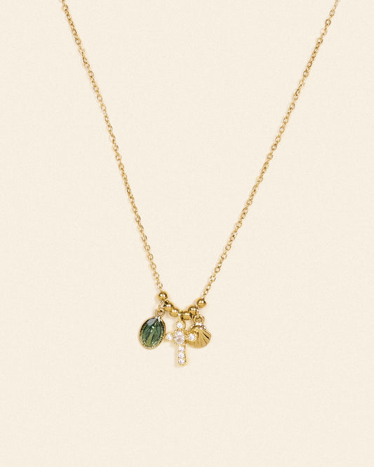 Collier Honi bleu canard